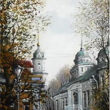 Схема вышивки «Городской пейзаж триптих2»