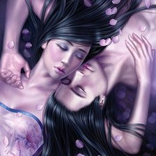 Схема вышивки «влюбленные»