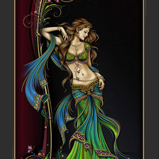 Схема вышивки «девушка»