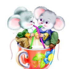 Схема вышивки «мышата»