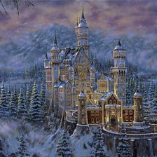 Схема вышивки «замок»