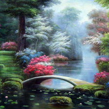 Схема вышивки «парк»