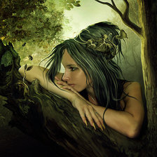 Схема вышивки «лесная фея»