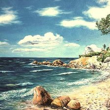 Схема вышивки «Морской берег»