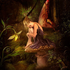 Схема вышивки «лесная фея»