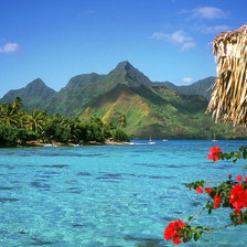 Схема вышивки «море»