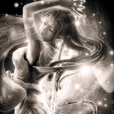 Схема вышивки «девушка»