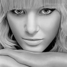 Схема вышивки «Портрет»