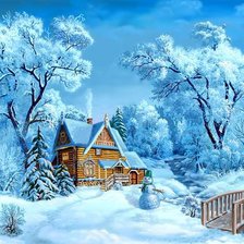 Схема вышивки «зимушка-зима»