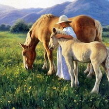 Схема вышивки «Серия "Кони"»