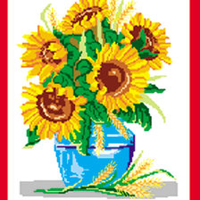 Схема вышивки «Подсолнухи»