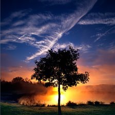 Схема вышивки «Вечер»