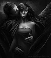 Схема вышивки «Черные ангелы»