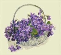 Схема вышивки «Фиалки»