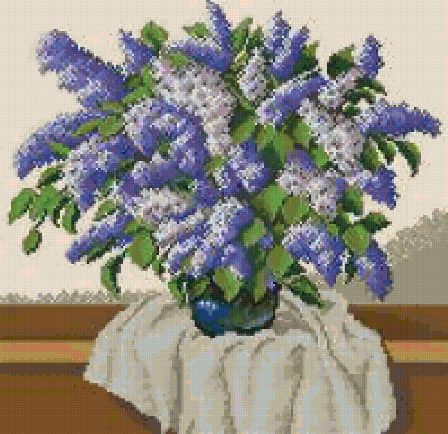 Букет сирени - букет, цветы в вазе - предпросмотр