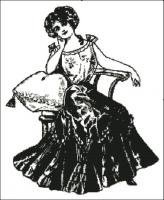 Схема вышивки «Девушка»