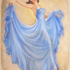 Схема вышивки «девушка»