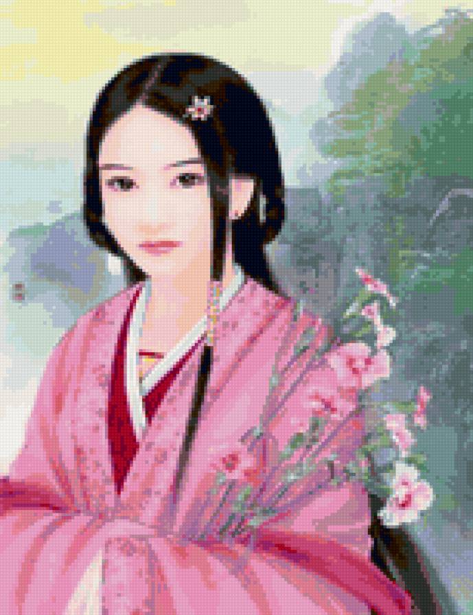 девушка - образ, девушки, картина, портрет, восток - предпросмотр