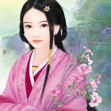 Схема вышивки «девушка»