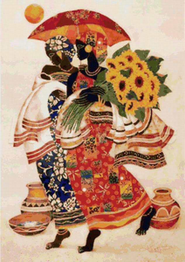 девушки - образ, женщина, африка, мотив - предпросмотр