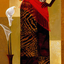 Схема вышивки «девушка»