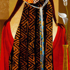 Схема вышивки «девушка»