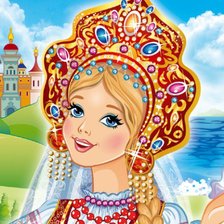 Схема вышивки «Девушка»