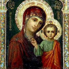 Схема вышивки «казанская божья матерь»