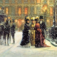 Схема вышивки «СЕРИЯ  "АЛАН МАЛЕЙ". СНЕГОПАД»