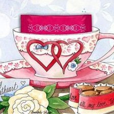 Схема вышивки «Чай вдвоём»