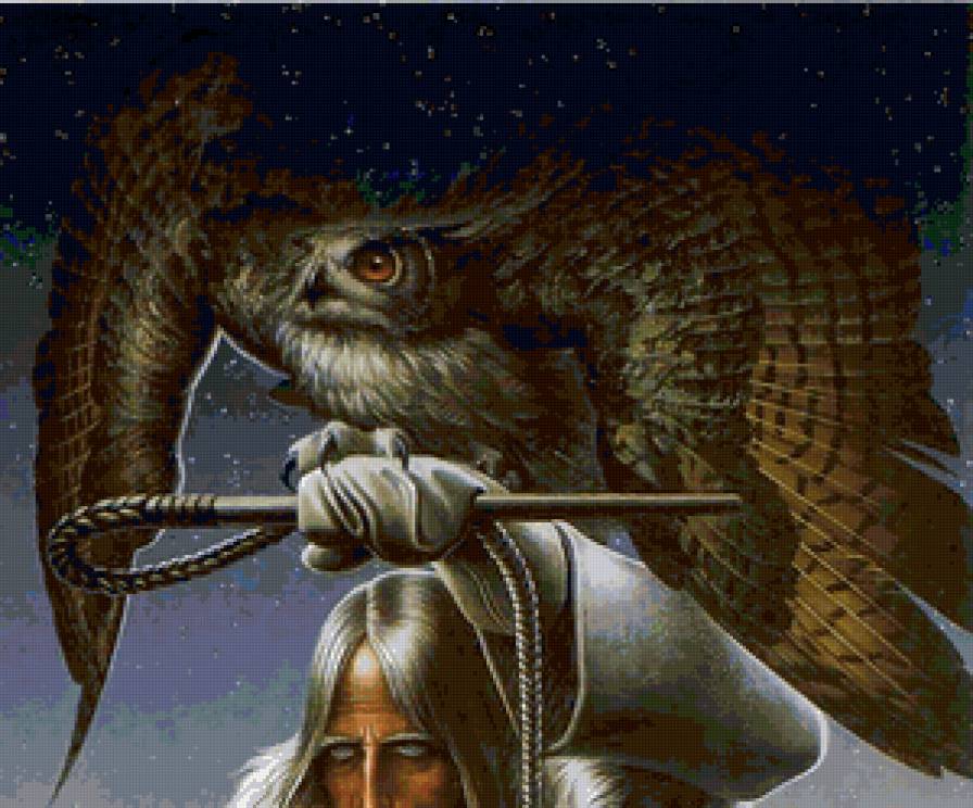 Волхв. Фрагмент 1 - константин васильев, живопись, картина - предпросмотр