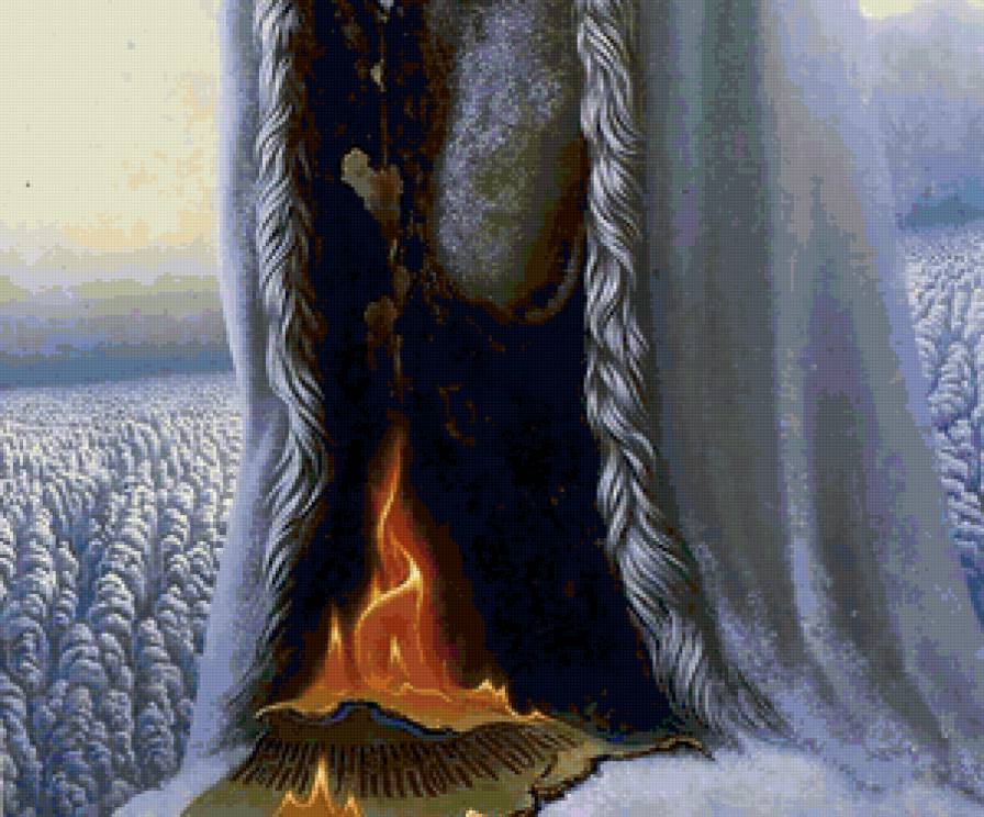 Волхв. Фрагмент 3 - константин васильев, живопись, картина - предпросмотр