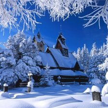 Схема вышивки «Зима»