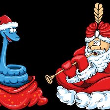 Схема вышивки «змея»