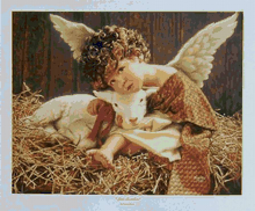 Ангелочек 2 - козленок, ангел - предпросмотр