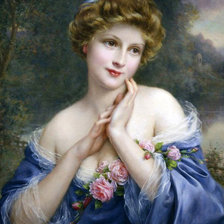 Схема вышивки «девушка»