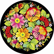 Схема вышивки «Хохлома»