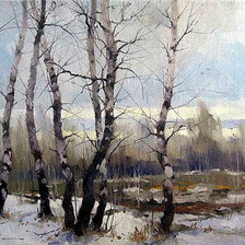 Схема вышивки «Ожидание весны»