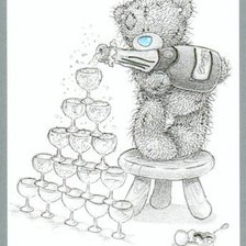 Схема вышивки «Тедди праздник»