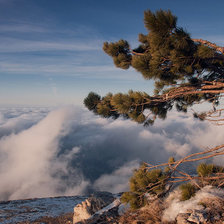 Схема вышивки «КАРТИНА МОРЕ ГОРЫ»