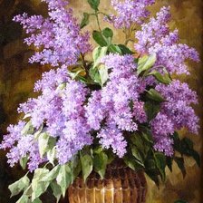 Схема вышивки «Душистая сирень»