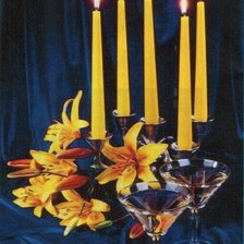 Схема вышивки «Свечи»