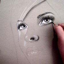 Схема вышивки «черно-белое»