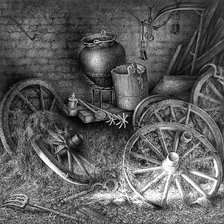 Схема вышивки «черно-белое»