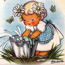 Схема вышивки «Мамина помощница»