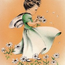 Схема вышивки «Гадание на ромашке»