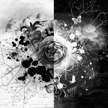 Схема вышивки «роза абстракт»