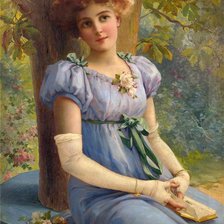 Схема вышивки «Женский портрет»