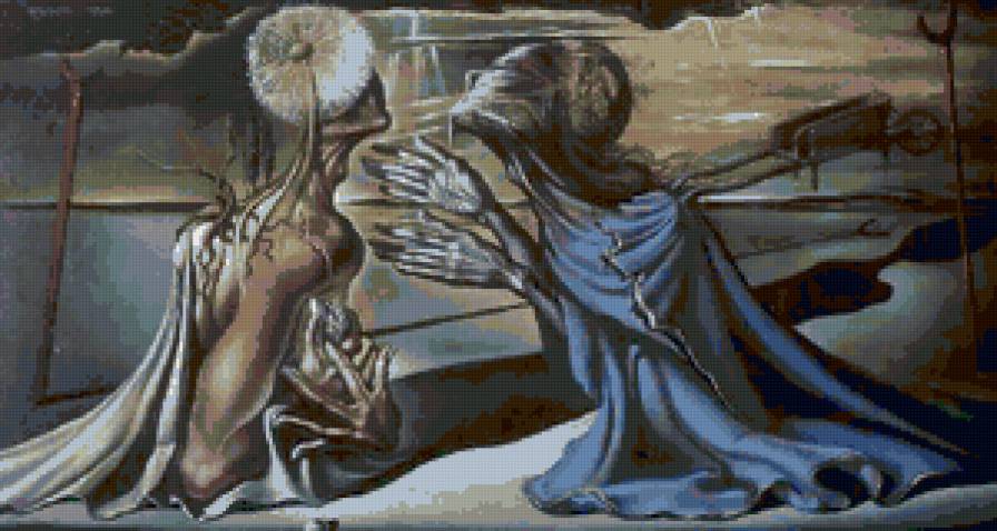 Тристан и Изольда,Мотивы Дали - люди - предпросмотр