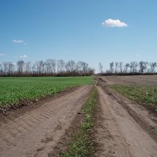Схема вышивки «полесье, дорога на с.Шкуратовка»